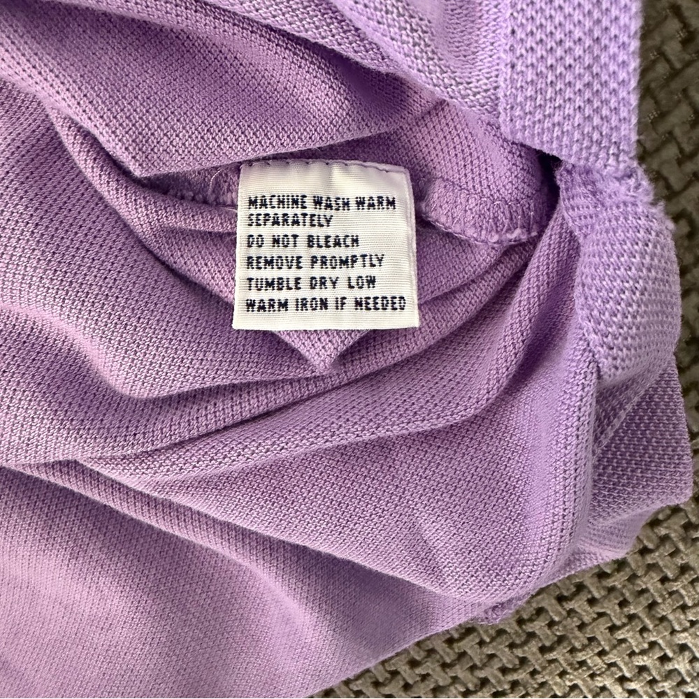 Polo Ralph Lauren Men's XXL Purple Short Sleeve Polo Shirt Brown Pony Logo 2XL - Picture 6 of 9
